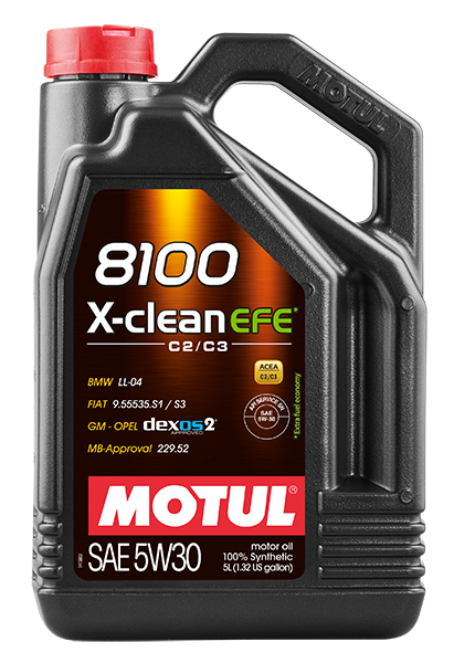 MOTUL 8100 X-CLEAN EFE 5W30 - 5L - Synthetic Engine Oil